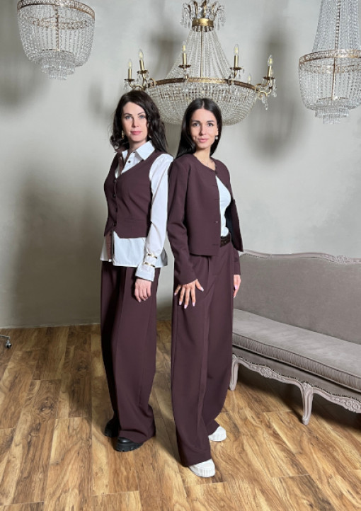 Кроп-жакет у коричневому кольорі - 39.23