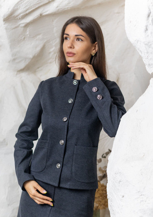 Жакет у кольорі графіт - 139.25