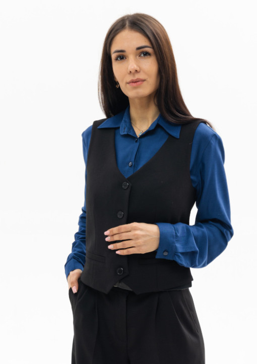 Жилет класика у чорному кольорі - 89.24