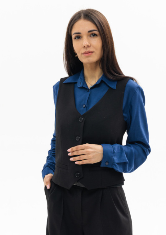 Жилет класика у чорному кольорі - 89.24